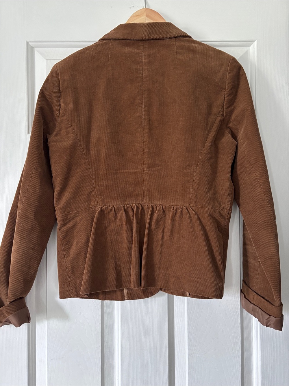 J. Crew Corduroy One-Button Blazer in Warm Brown - Picture 2 of 3